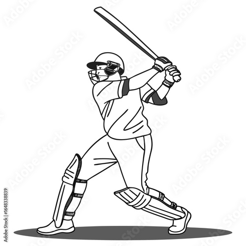 batsman player silhotti