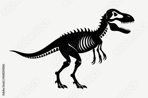 T rex dinosaur vector illustration isolated on white background prehistoric creature