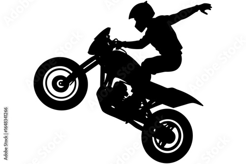 Extreme Motorcycle Stunt: Daring Rider Wheelie