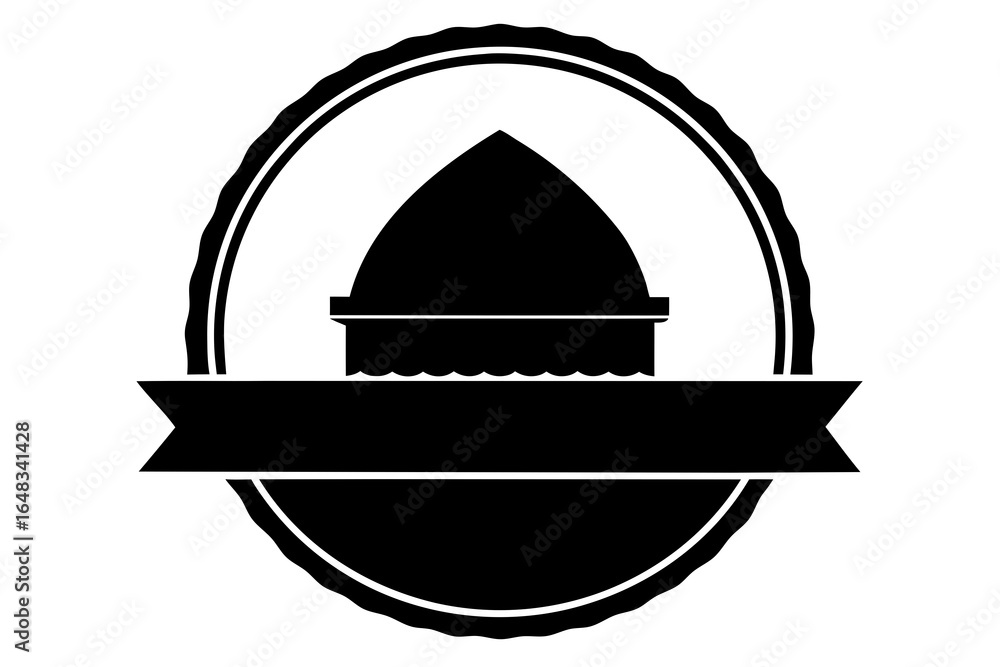 Fototapeta premium Classic Dome Emblem: Customizable Badge & Banner Logo