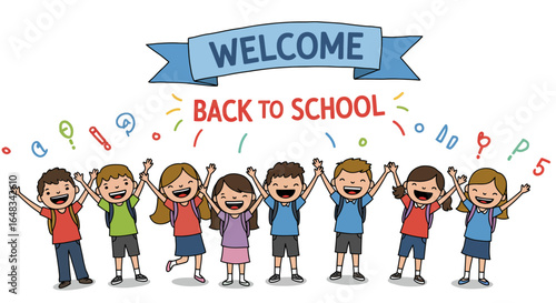 Welcome Back to School Vector Illustration