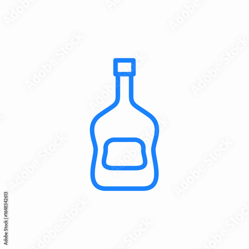 bottle of wine icon sign vector