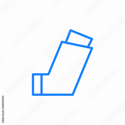 inhaler medical device icon sign vector