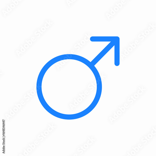 male gender mark icon sign vector