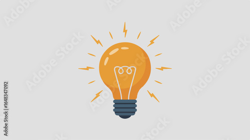 Light Bulb Illustration for Creativity and Innovation