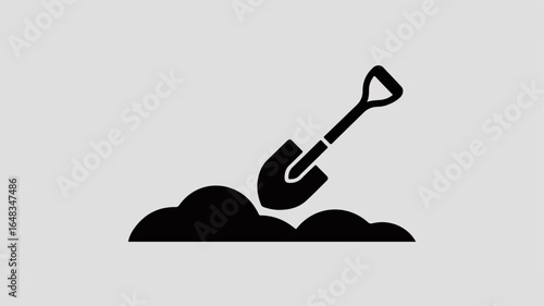 Shovel Digging Soil