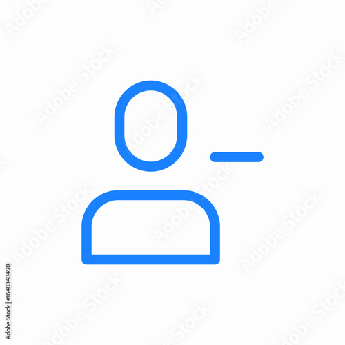 remove user profile icon sign vector