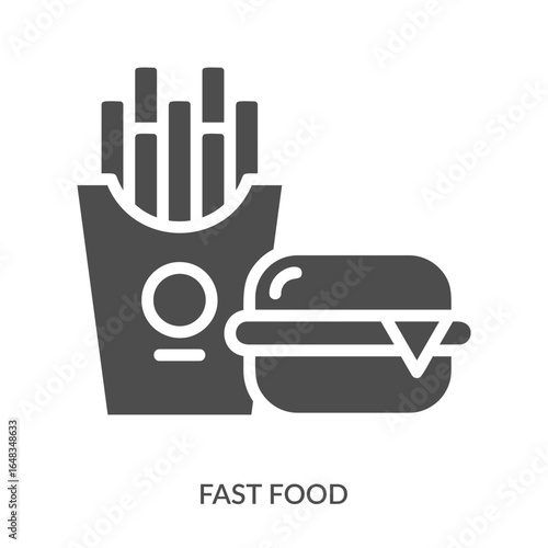Fast Food Icon Line Style. Design Vector Illustration
