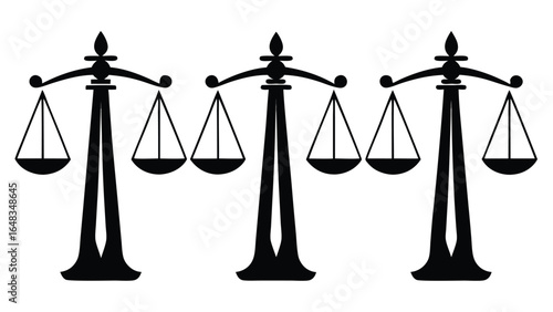 Black Scales of Justice Symbol legal symbol balance