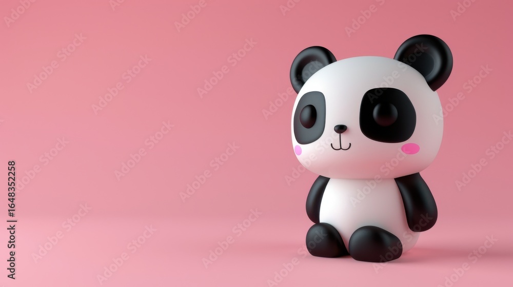 Naklejka premium 3D Cartoon Animal