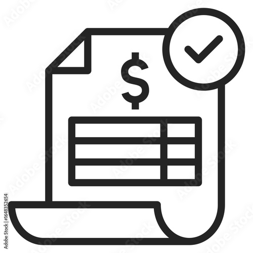 Invoice  Vector Icon 