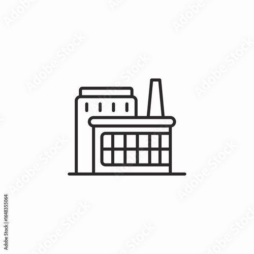 industrial plant icon sign vector