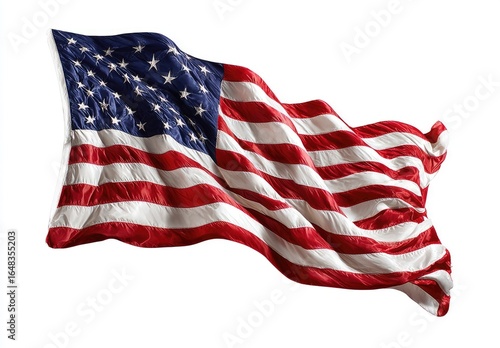 American flag billowing in the wind (1)