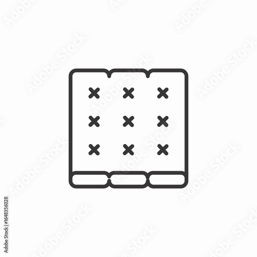 waffle pattern icon sign vector