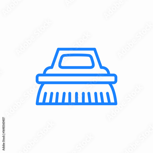 cleaning broom icon sign vector