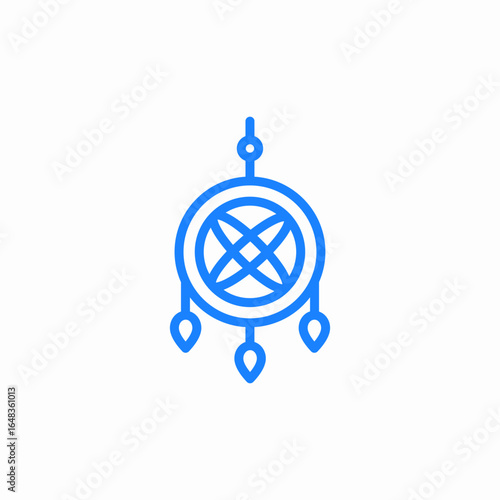 dream catcher icon sign vector
