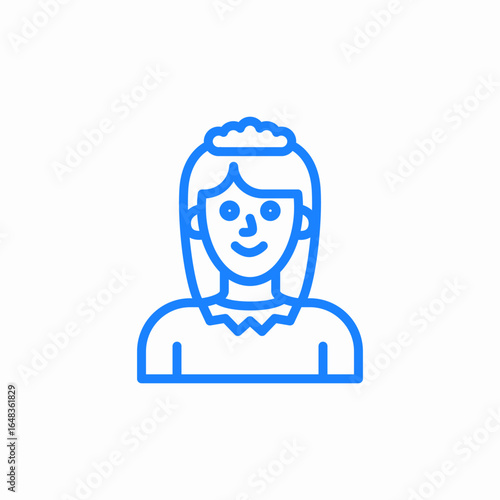 housekeeper or cleaner icon sign vector