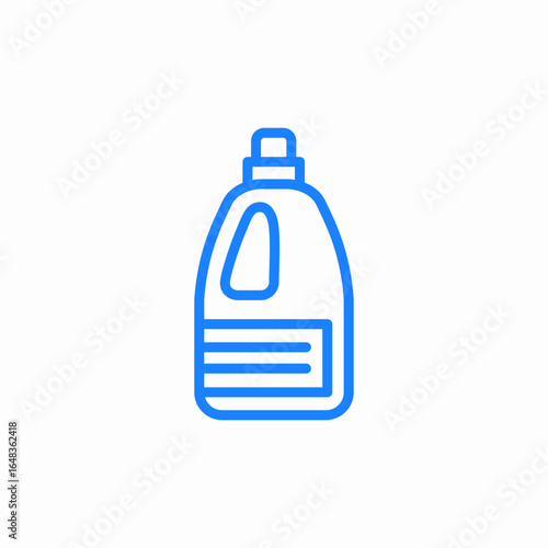 laundry detergent or fabric softener bottle icon sign vector