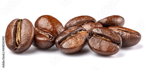 Close-up of roasted coffee beans