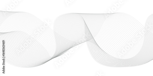 Abstract wave element for design. Digital frequency track equalizer. Stylized line art background. 