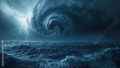 Dramatic Storm Photography of a Hurricane