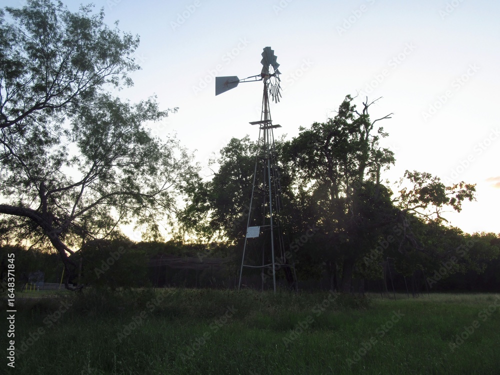 Obraz premium Rural Evening Windmill