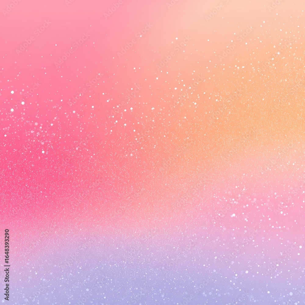 Fototapeta premium Soft, pastel gradient with sparkly, scattered glitter