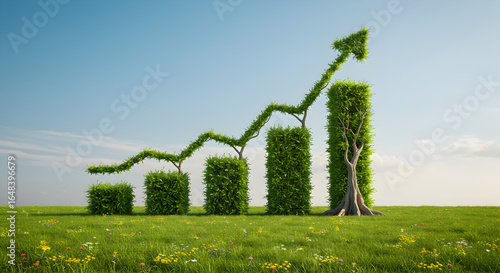 Green Growth Graph: Sustainable Business, Environmental Progress & Economic Development