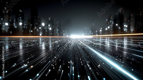 city lights at night