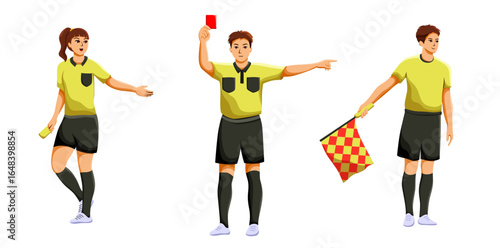 Illustration of  Soccer Referee
