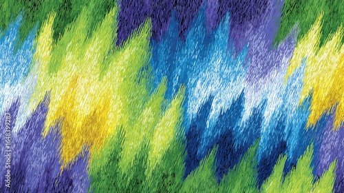 Abstract vibrant textured wave design