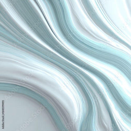 Abstract flowing light blue and white wavy texture