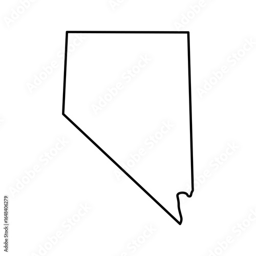 Nevada state map outline