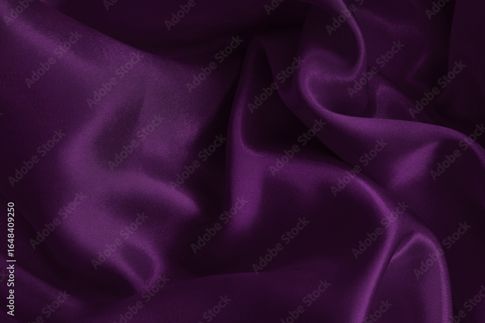 Obraz premium Purple fabric cloth texture for background and design art work, beautiful crumpled pattern of silk or linen.
