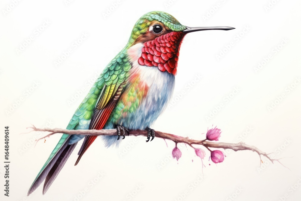 Fototapeta premium Hummingbird animal beak creativity.