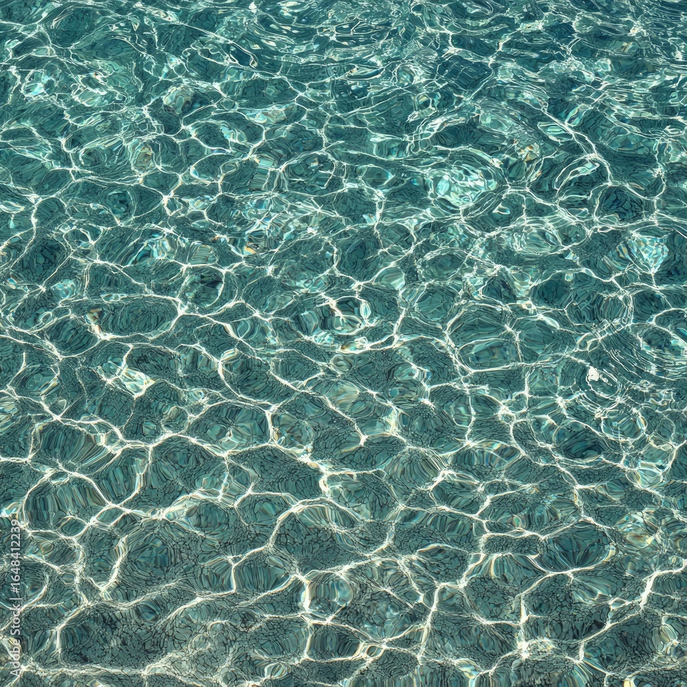 Obraz premium Turquoise water surface with sun reflections