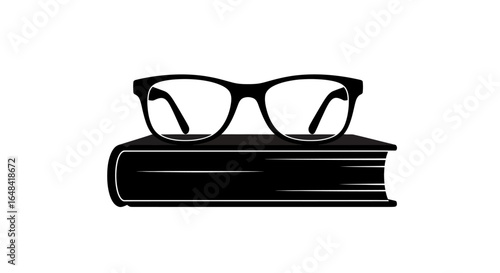 eyeglasses resting on a book symbol of knowledge learning and education perfect for websites blogs and educational materials