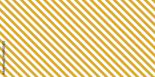Simple seamless diagonal stripes pattern in golden yellow and white. Abstract geometric background vector for textile, wallpaper, and web design.