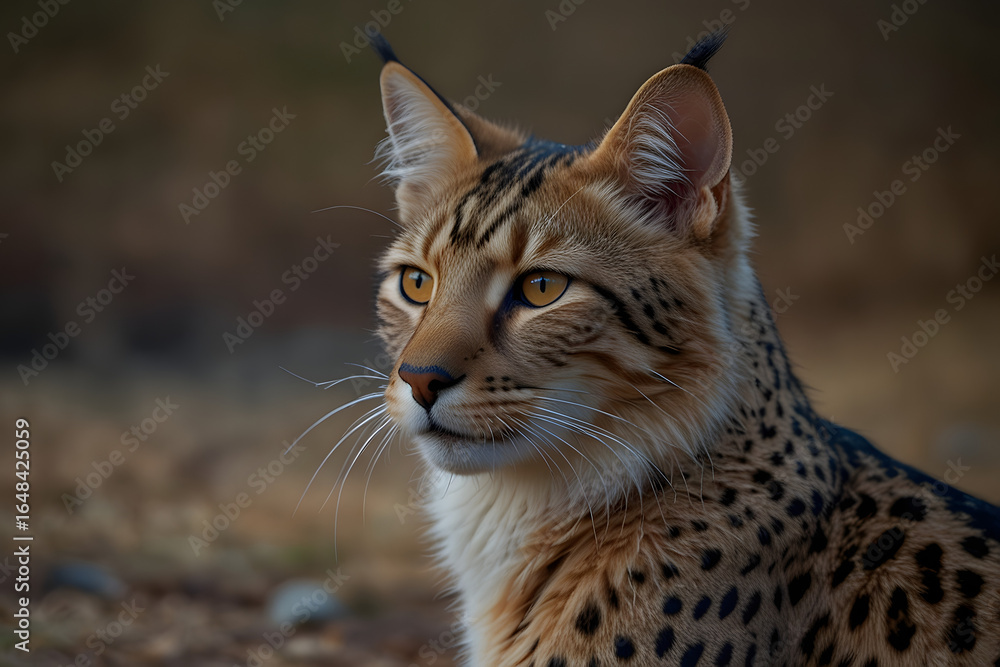 Obraz premium lynx in the field