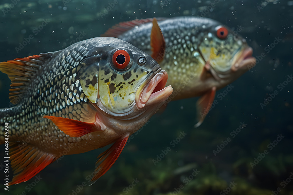 Fototapeta premium double Amazon fish