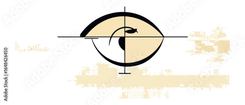 Abstract target graphic design element