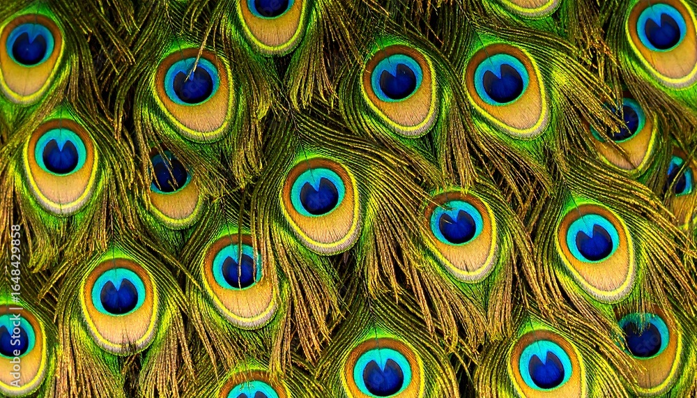 Fototapeta premium Peacock Feather Close-Up