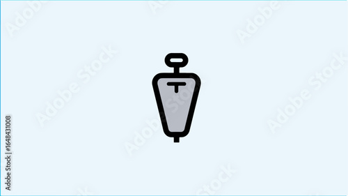 Simple graphic illustration of a measuring device