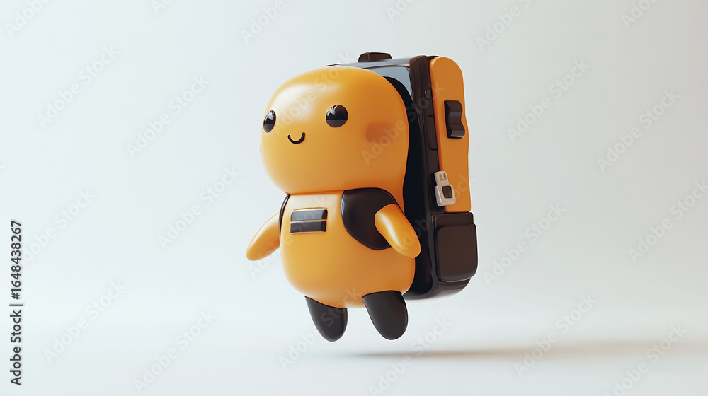 Fototapeta premium kawaii design of cute hiking backpack