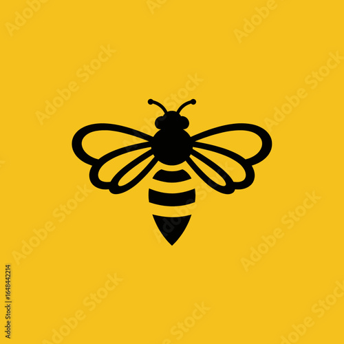 Geometric Honeybee with Colorful Wings