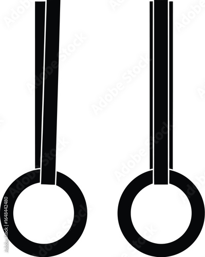 Gymnastics rings, a symbol of strength, balance, and athletic prowess, representing the dedication and skill required to master this challenging sport