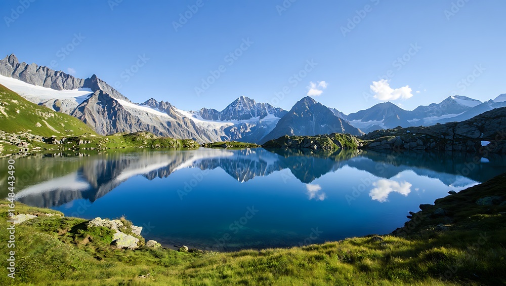 Fototapeta premium mountain lake reflection