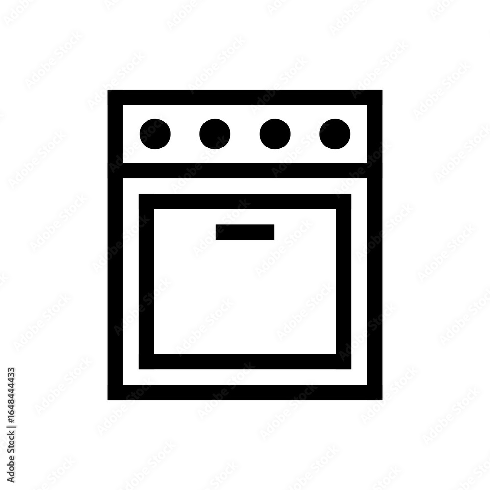 Vector Oven Icon – Modern Kitchen Appliance, Cooking Equipment Outline for Culinary, Bakery, Restaurant, and Home Design Illustration Vector Oven Icon – Modern Kitchen Appliance, Cooking Equipment Outline for Culinary, Bakery, Restaurant, and Home Design Illustration