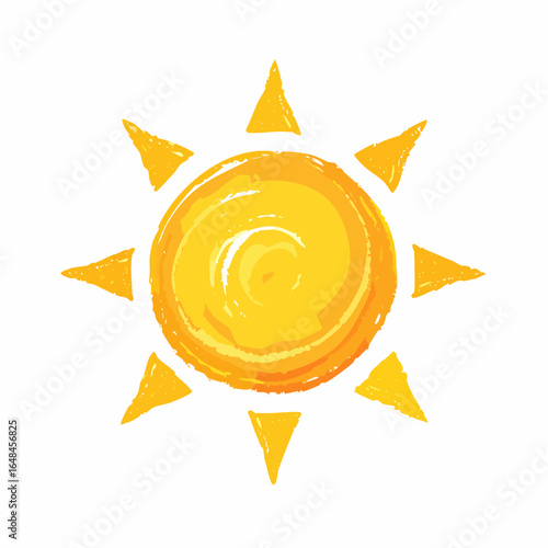 明るい太陽のベクターイラスト