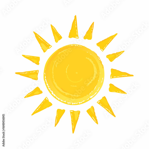 明るい太陽のベクターイラスト